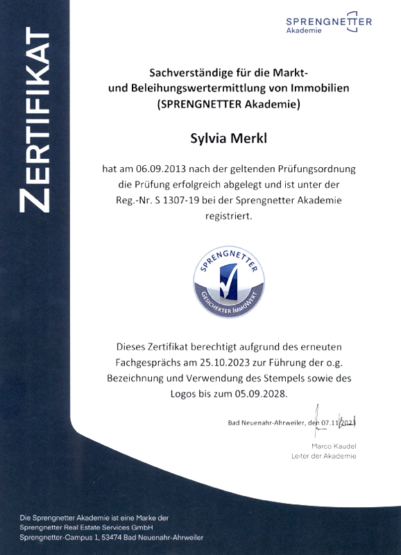 Merkl&Abt Zertifikat-Sachverstaendige